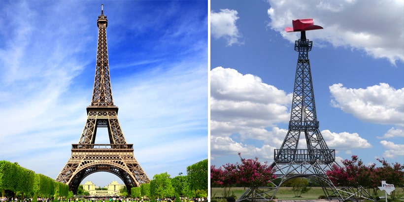 Paris, France & Paris, Texas