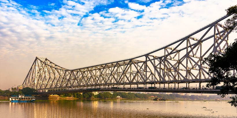 howrah bridge suspended span over hooghly