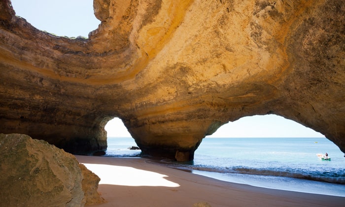 Explore the Hidden Cave Beaches at Algarve