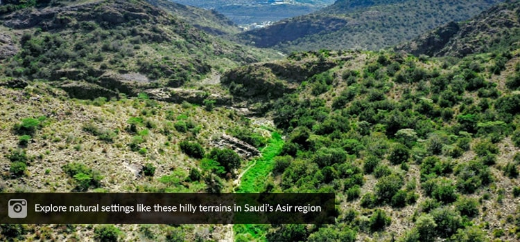 Hilly terrains in Saudi’s Asir