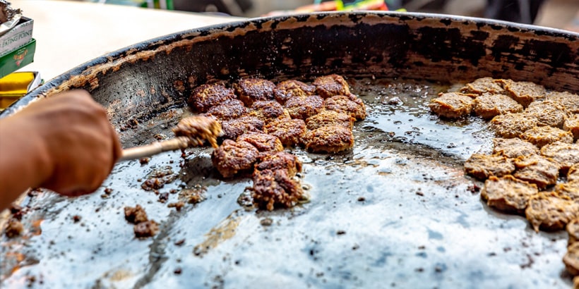 Traditional Tunday kebab in Lucknow, India