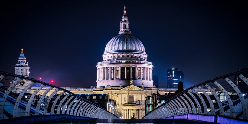 long exposure photograph st pauls catherdral