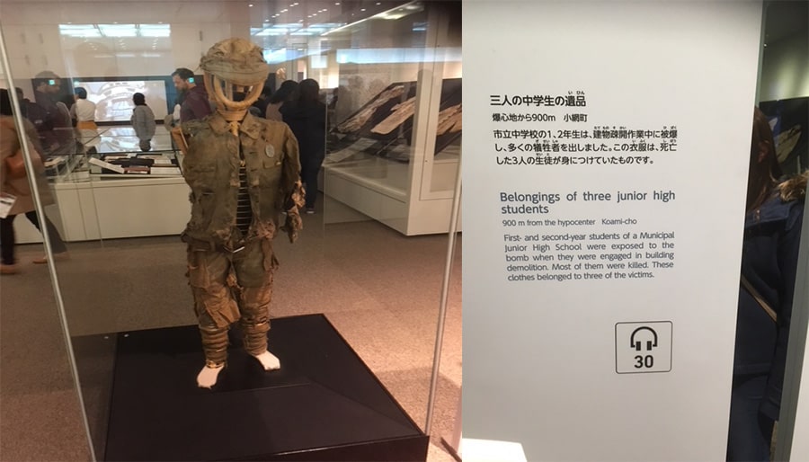 Destroyed-clothes-and-other-burnt-items-Museum-Japan-Travel-Agency-Brightsun-UK